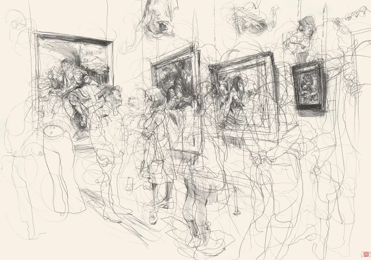 A1 Drawing Landscape - Sold - Ukraine - Group Chat at Caravaggio