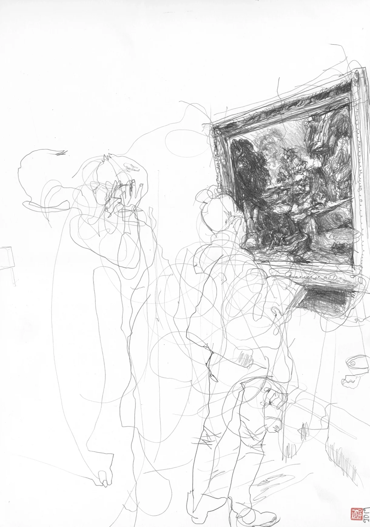 A2 Drawing Portrait - Sold - Scholar Giorgione
