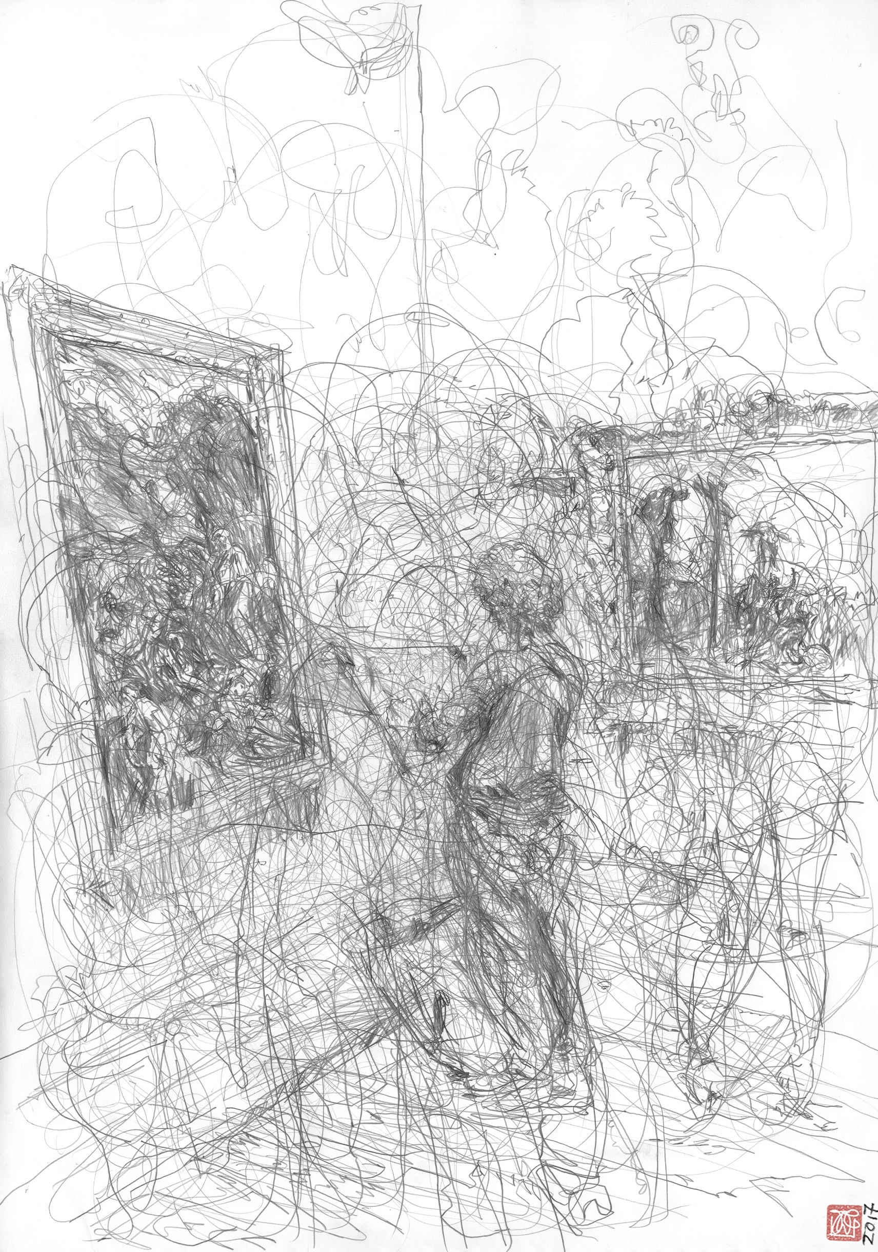 visitor-mist-at-tiepolo-featured-portrait A2 Drawing Portrait - Sold - Visitor Mist