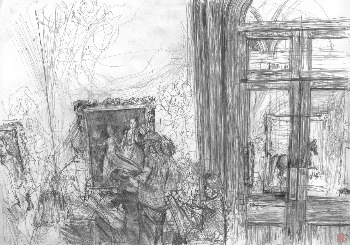 A2 Drawing Landscape - Draw Group at Gainsborough's Girls