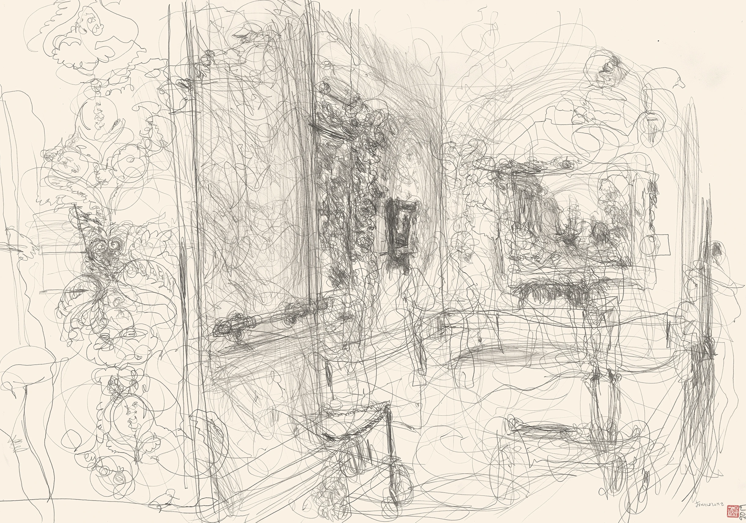 jungle-line-featured-landscape A1 Drawing Landscape - Jungle Line