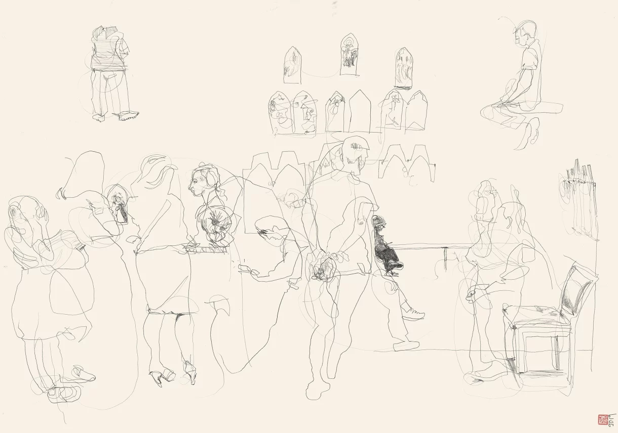A1 Drawing Landscape - Religious Line