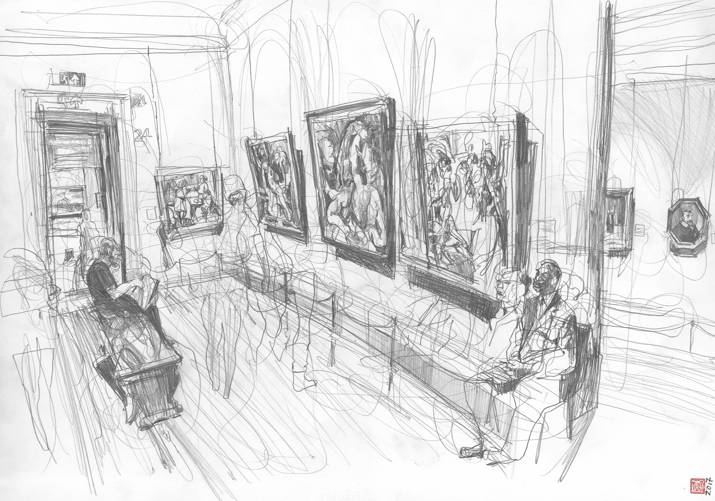 artist-and-guard-featured-landscape A2 Drawing Landscape - Artist and Guard
