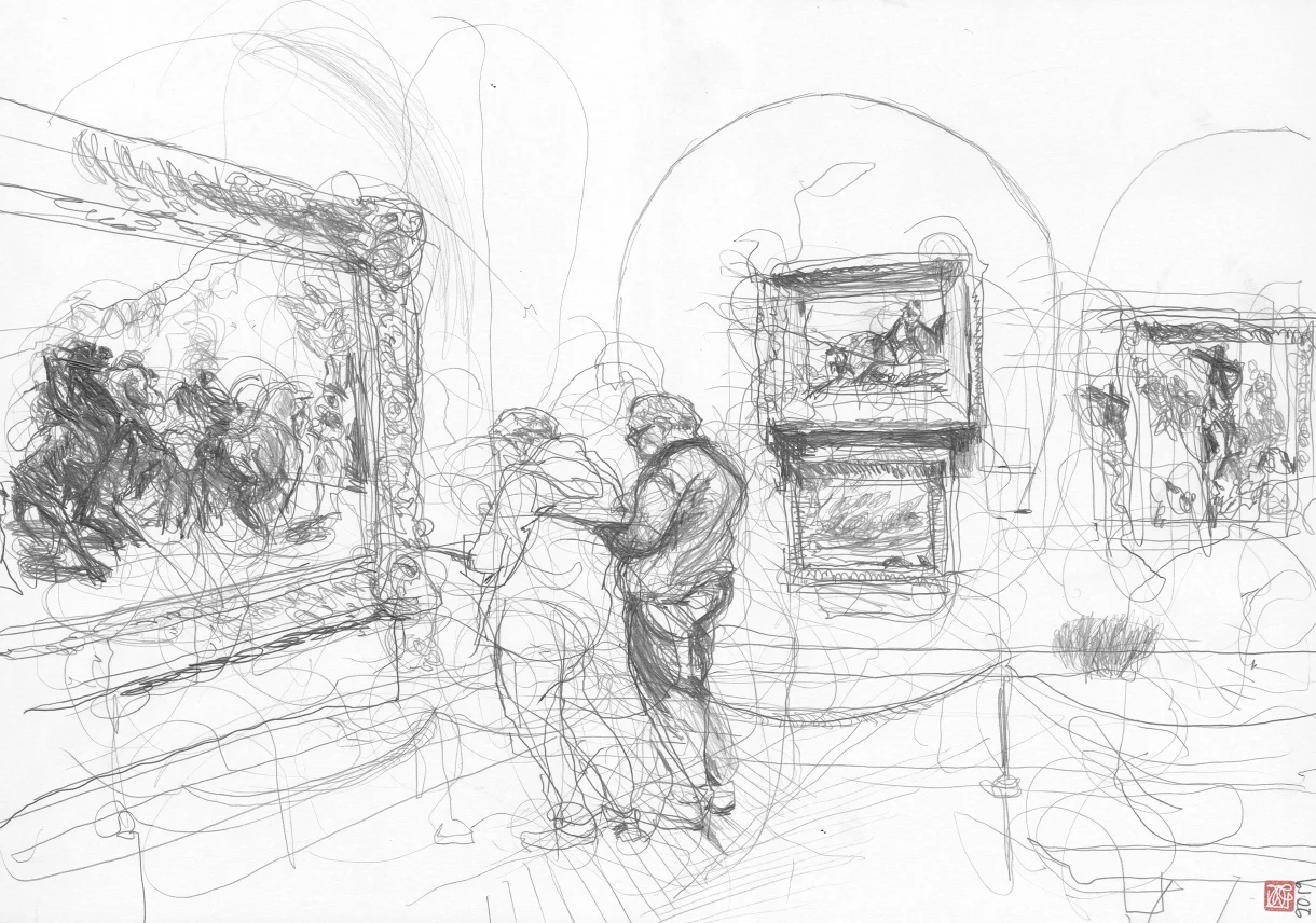 A2 Drawing Landscape - Sold - Caught Between
