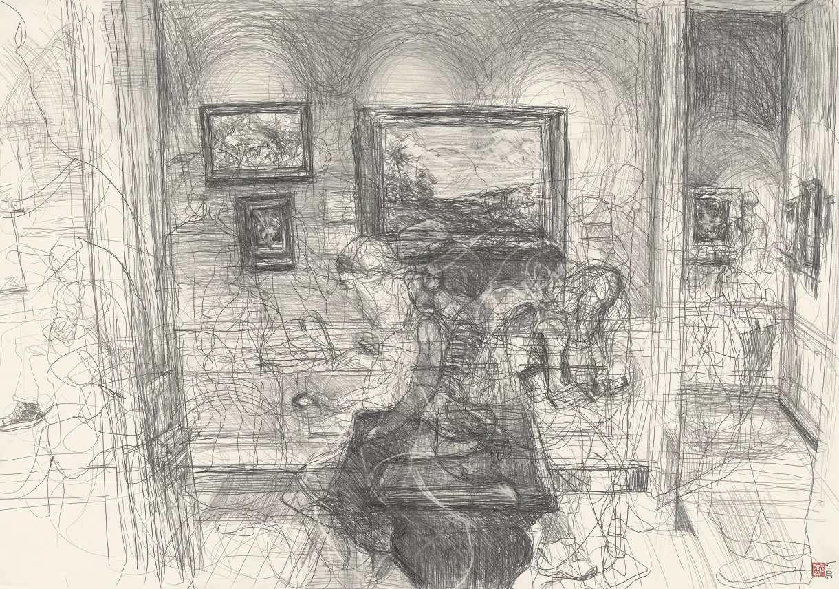 A1 Drawing Landscape - Dutch Muddle