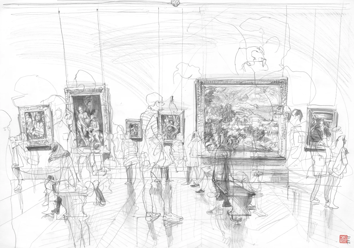 A2 Drawing Landscape - Sold - Panoramish