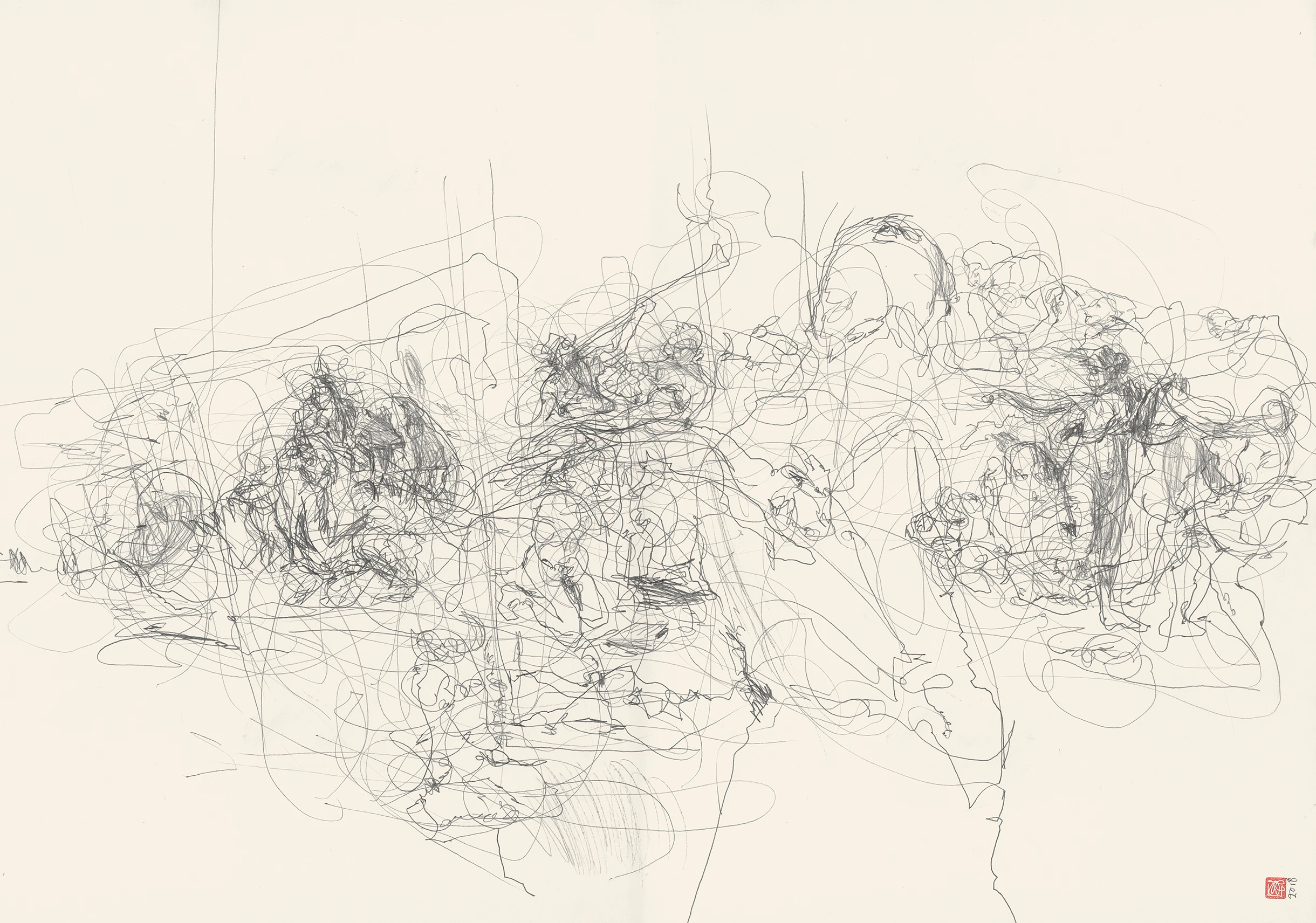 poussin-flurry-featured-landscape A1 Drawing Landscape - Sold - Poussin Wrap