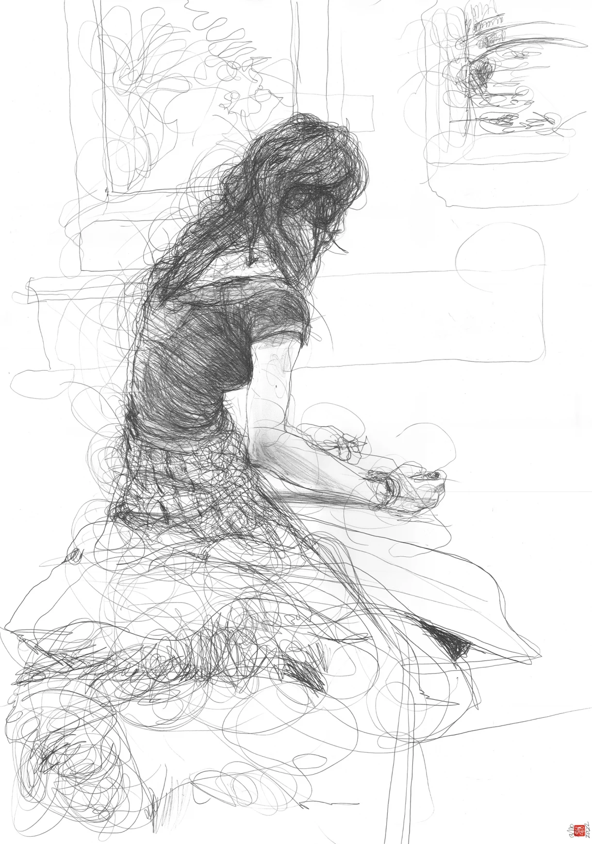 A1 Drawing Portrait - Heather at Misia Sert