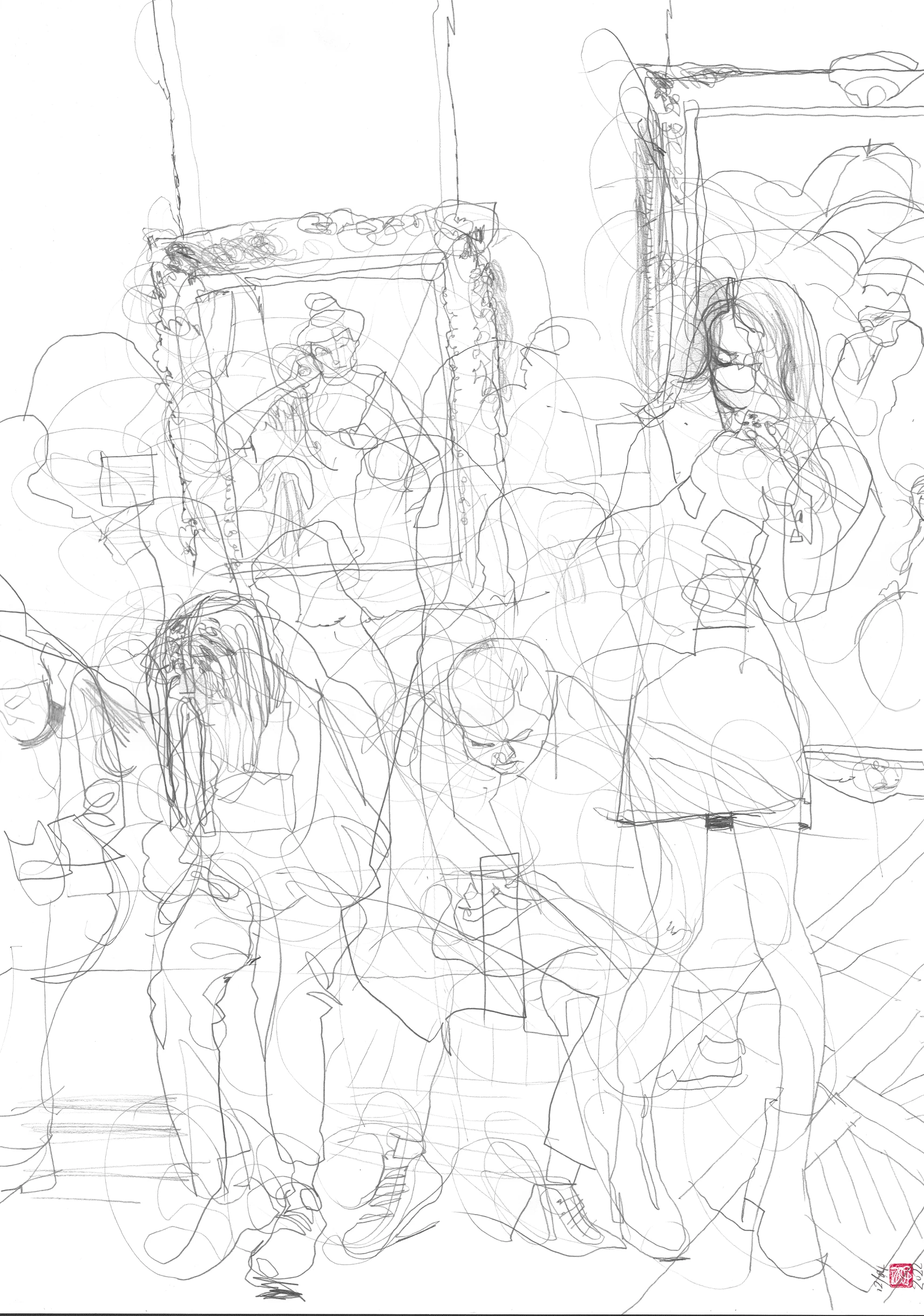 A2 Drawing Portrait - Usual Suspects